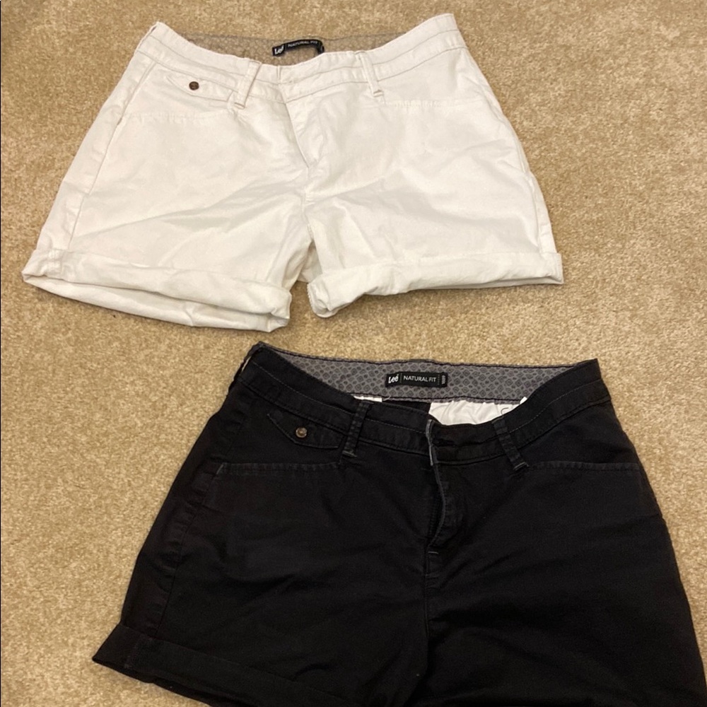 Lee High Waist Black Shorts (white sold)